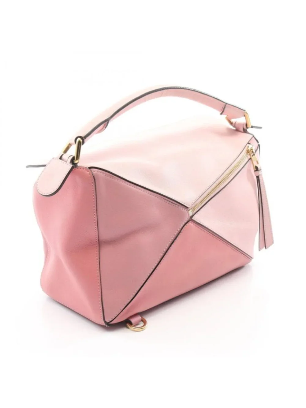 Loewe Handbag Puzzle Bag 2-Way Pink Leather